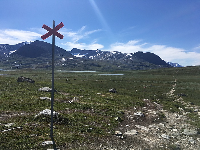 Blick über die Seen zum Gletscher