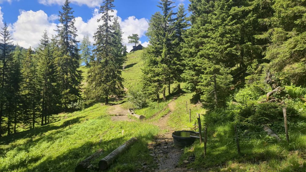 Klicke auf die Grafik für eine vergrößerte Ansicht  Name: 10 Das erste Haus der Göriacher Alm kommt näher.jpg Ansichten: 0 Größe: 197,5 KB ID: 3152168