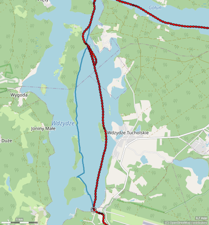 Klicke auf die Grafik für eine vergrößerte Ansicht  Name: GPSTracksWdzydzdeSee.png Ansichten: 0 Größe: 550,0 KB ID: 3325974