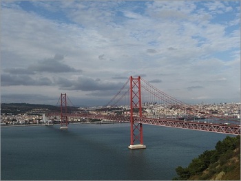 Brücke des 25. April in Lissabon Brücke des 25. April in Lissabon