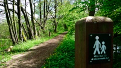 Wanderweg-Beschilderung, Nähe Horsens Wanderweg-Beschilderung, Nähe Horsens